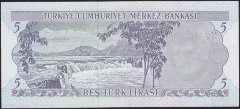 6.Emisyon 2.Tertip 5 Lira H74 330064 Çok Temiz+