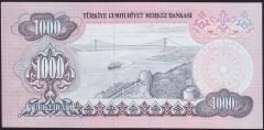 6.Emisyon 3.Tertip 1000 Lira F83 090335 Çilaltı Çil