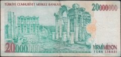 7.Emisyon 20 000 000 Lira E14 944851 Çok Temiz