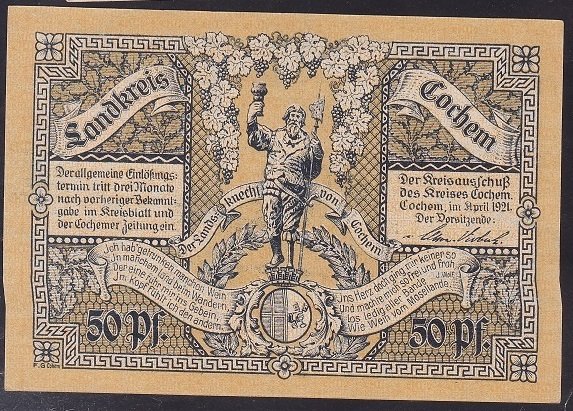 ALMANYA 50 PFENNİNG 1921 ÇİL