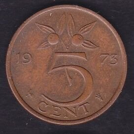 Hollanda 5 Cent 1973