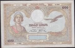 Yugoslavya 1000 Dinar 1931 Çok Çok Temiz+