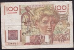 Fransa 100 Frank 1945 Temiz