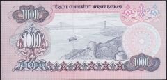 6.Emisyon 3.Tertip 1000 Lira F81 023119 Çil