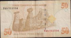 8.Emisyon 50 YTL B48 711754 Temiz