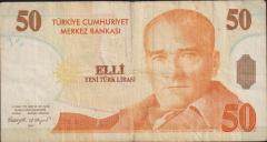 8.Emisyon 50 YTL B48 711754 Temiz