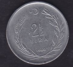 1960 Yılı 2.5 Lira Ters