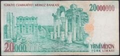 7.Emisyon 20000000 Lira A31 511239 Çok Temiz+