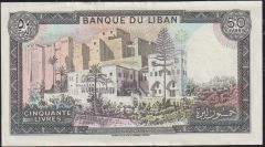 Lübnan 50 Livres 1988 Ççt Çilaltı Pick 65d