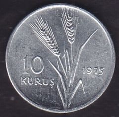 1975 Yılı 10 Kuruş FAO Çil