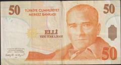8.Emisyon 50 YTL B41 315230 Temiz