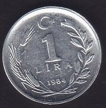 1984 YILI 1 LİRA ÇİL