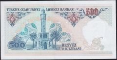 7.Emisyon 2.Tertip 500 Lira E40 086231 Çilaltı Çil