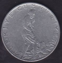 1962 Yılı 2.5 Lira Düz