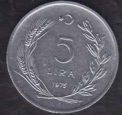 1975 Yılı 5 Lira