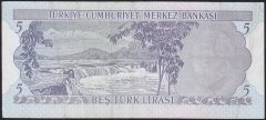 6.Emisyon 2.Tertip 5 Lira H69 313629 Çok Temiz+