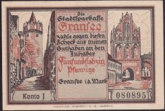 ALMANYA 75 PFENNİG NOTGELD 1920 ÇİL