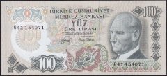 6.Emisyon 2.Tertip 100 Lira G41 154071 Ççt Çilaltı