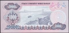 6.Emisyon 3.Tertip 1000 Lira F76 458114 Çilaltı Çil