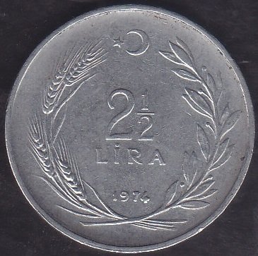 1974 YILI 2.5 LİRA