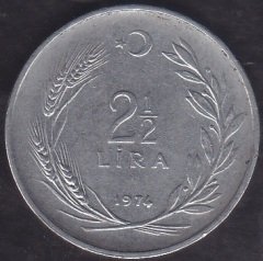 1974 YILI 2.5 LİRA