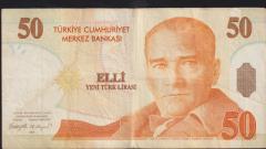 8.Emisyon 50 YTL B22 004968 Çok Temiz