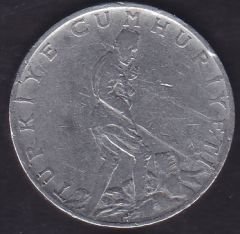 1962 Yılı 2.5 Lira Ters