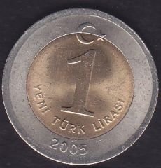 2005 Yılı 1 Lira Çilaltı Çil