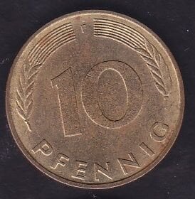 Almanya 10 Pfennig 1978 F