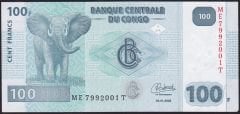 Kongo 100 Frank 2022 Çil Pick 98c
