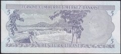 6.Emisyon 2.Tertip 5 Lira H68 072820 Çok Temiz+