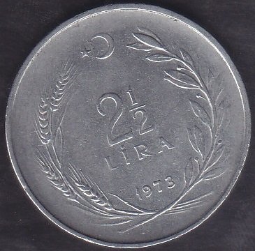 1973 YILI 2.5 LİRA