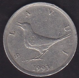 HIRVATİSTAN 1 KUNA 1993
