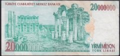 7.EMİSYON 20 000 000 LİRA G89 727606 ÇOK TEMİZ