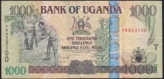 UGANDA 1000 ŞİLİNG 2005 ÇOK TEMİZ
