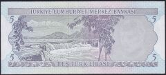 6.Emisyon 2.Tertip 5 Lira J02 035846 Çilaltı