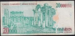 7.Emisyon 20.000.000 Lira A16 509319 Çok Temiz
