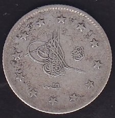 1293 / 26 Abdulhamid 2 Kuruş Gümüş RR Nadir 17000 baskı