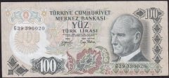 6.Emisyon 2.Tertip 100 Lira G39 390020 Çok Temiz Kayık Baskı