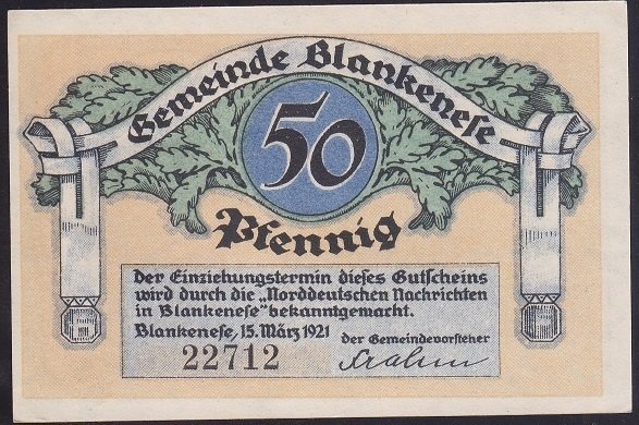 ALMANYA 50 PFENNİNG 1921 ÇİL