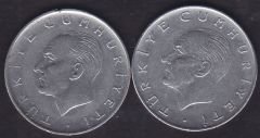 1975 Yılı 1 Lira (Ters Düz Takım)