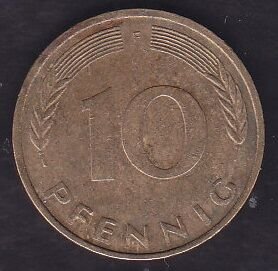 Almanya 10 Pfennig 1980 F