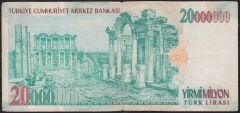 7.Emisyon 20.000.000 Lira A21 433903 Çok Temiz