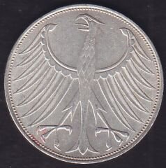 Almanya 5 Mark 1973 Gümüş ( 11.2 Gram )