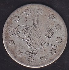 1293 / 21 Abdulhamid 2 Kuruş Gümüş RR Nadir 21000 Baskı