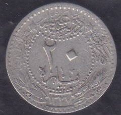 1327 / 6 Reşat 20 Para Çok Temiz