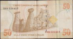 8.Emisyon 50 YTL A88 526417 Çok Temiz