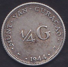 HOLLANDA 1/4 GULDEN 1944 GÜMÜŞ