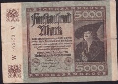 Almanya 5000 Mark 1922 Çok Temiz