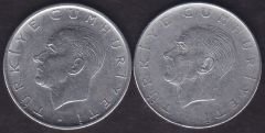 1976 Yılı 1 Lira (Ters Düz Takım)